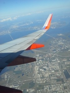 traveling via airplane