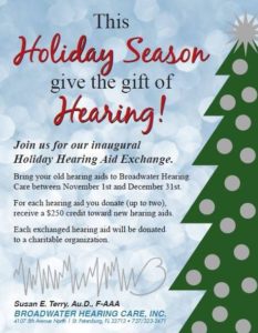 holiday hearing aid exchange