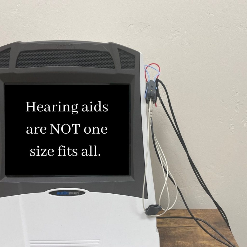 Hearing Aids not one size